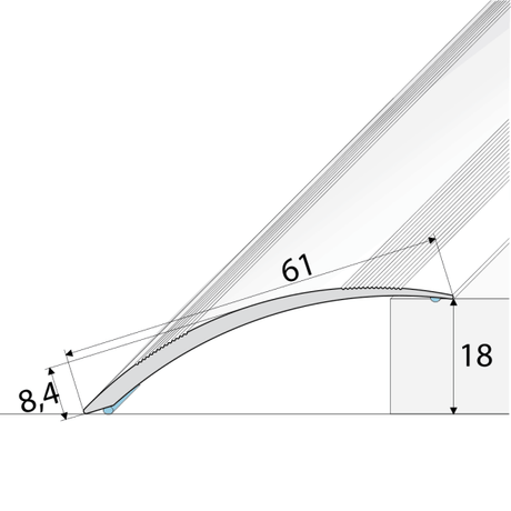 Door Threshold Ramp Profile(A49 61mm)