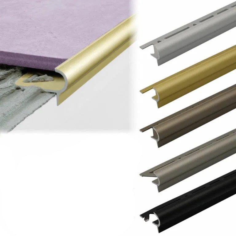 A80 - 29mm x 17mm x 10mm Stair Nosing Edge Trim Step Edging For Tiles