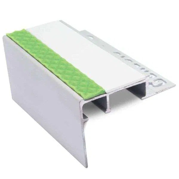 ATC White Heavy Duty 10mm Slimline Non Slip Stair Nosing