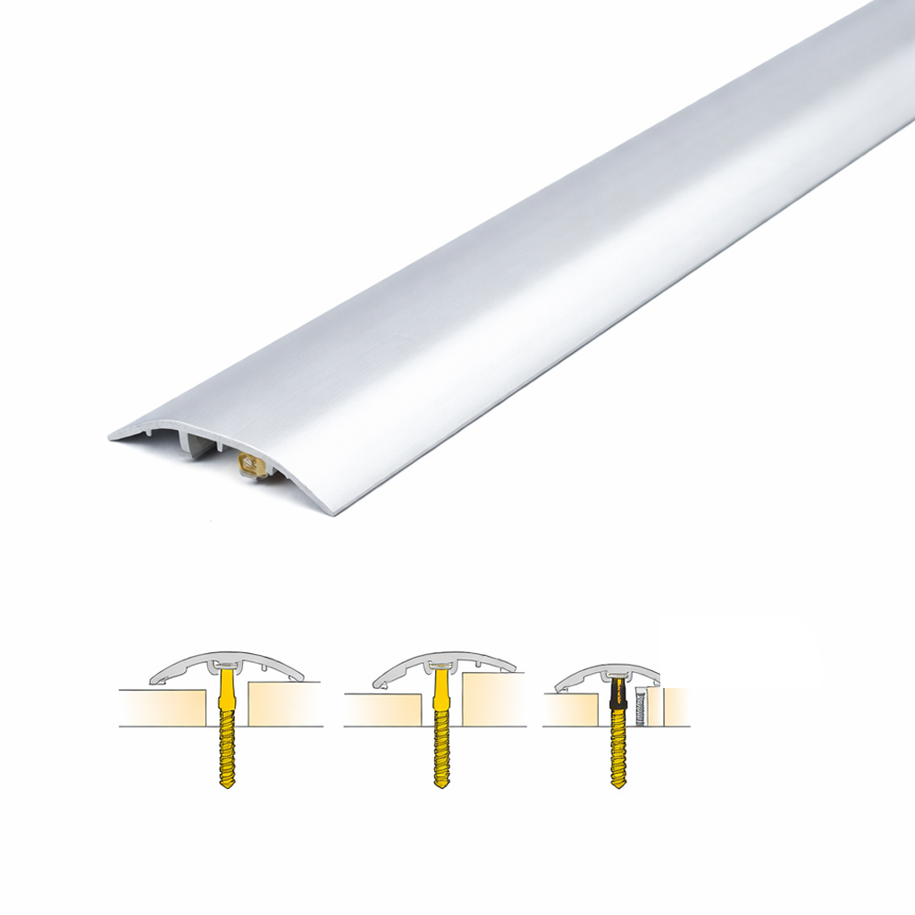 30mm aluminium 4-in-1 door threshold and floor trim S30K profile