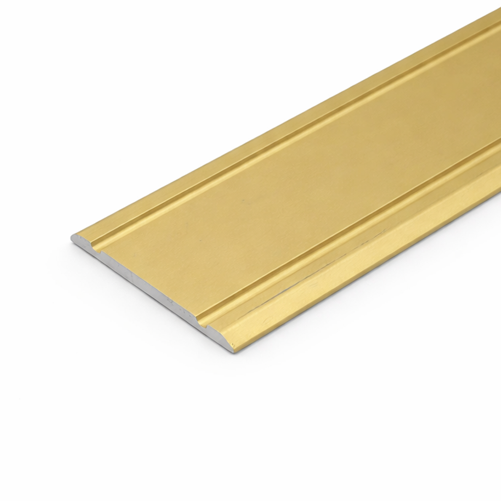 Golden A02 30mm aluminium flat door threshold strip with anodised finish