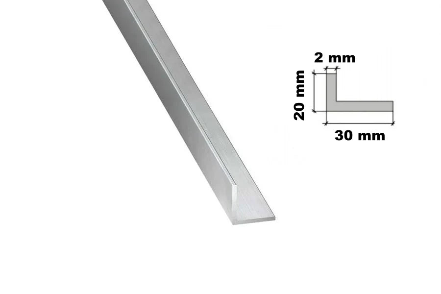 Aluminium Natural Extruded Angle Corner