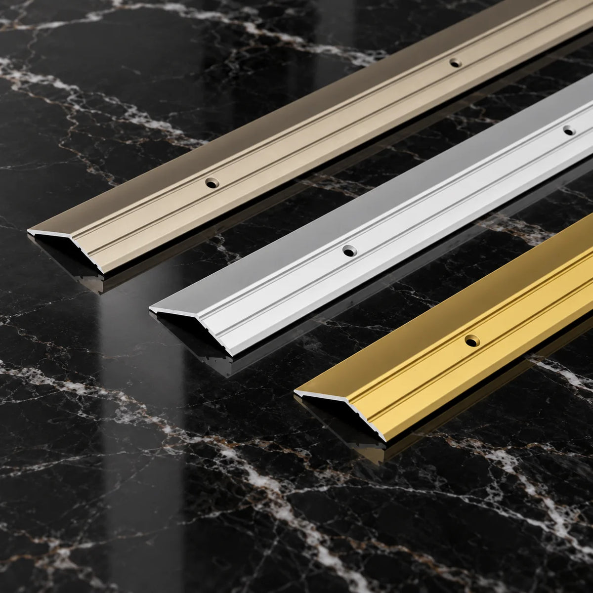 45x16mm Anodised Aluminium Floor Ramp Threshold Strip All Colors