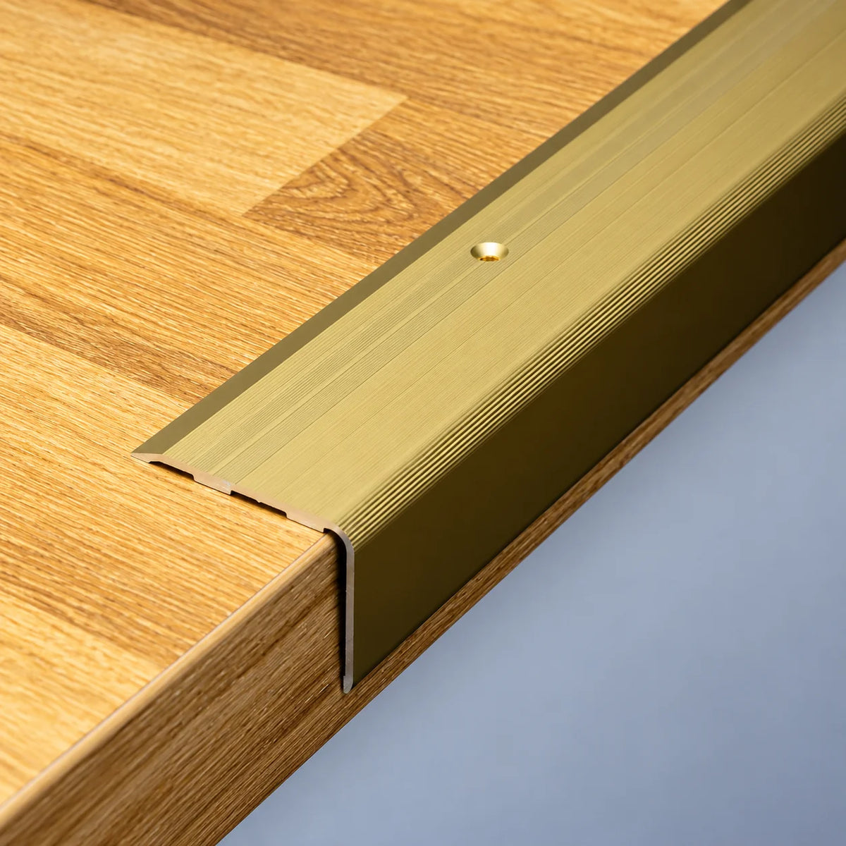 Aluminium Stair Nosing 48MM X 34MM Ribbed Anti Slip Edge Trim usage image
