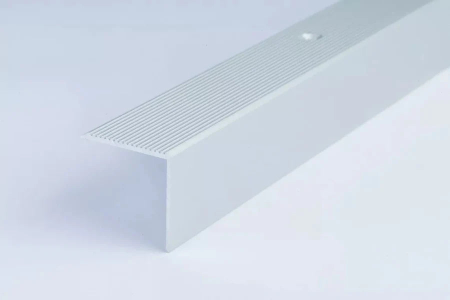 Anodised Grooved Anti-Slip Aluminium Stair Nosing 30 MM x 30 MM x 0.9 Metres Length
