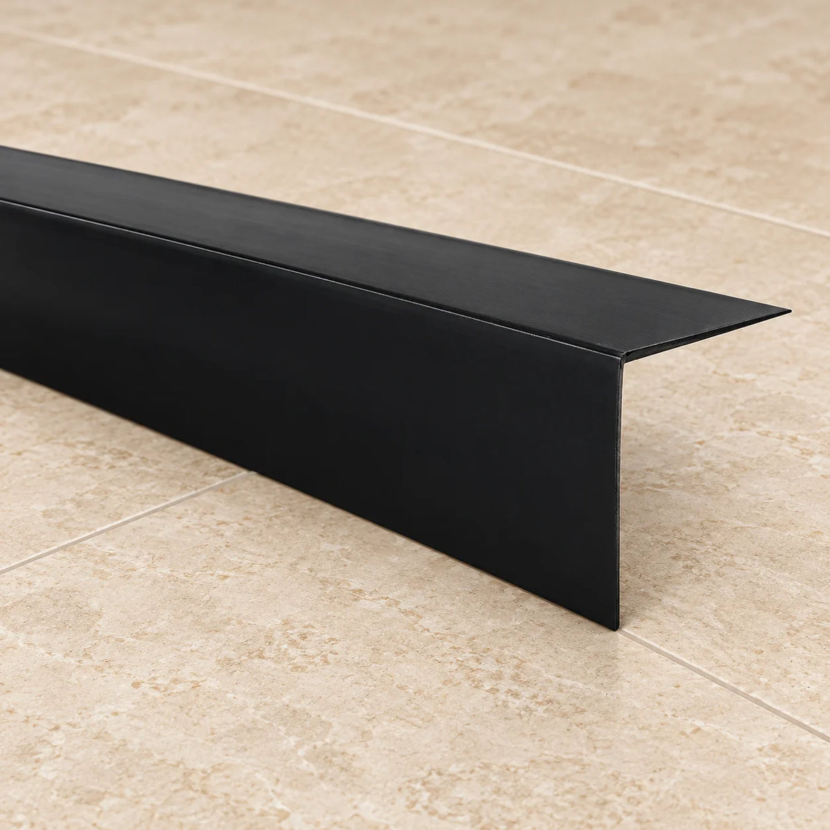 1m Self Adhesive PVC Corner Trim – 90° Plastic Angle Edge Protector In Black Color