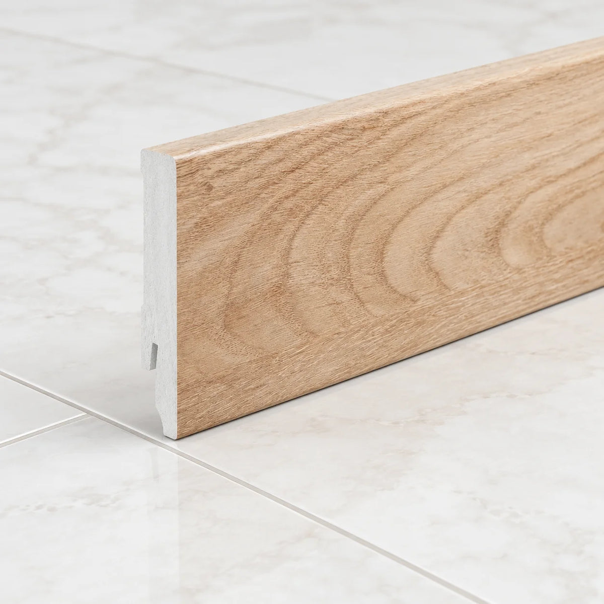 80x14mm Polystyrene Skirting Board – 2.2m Wall Floor Edge Trim In Cascadia Color