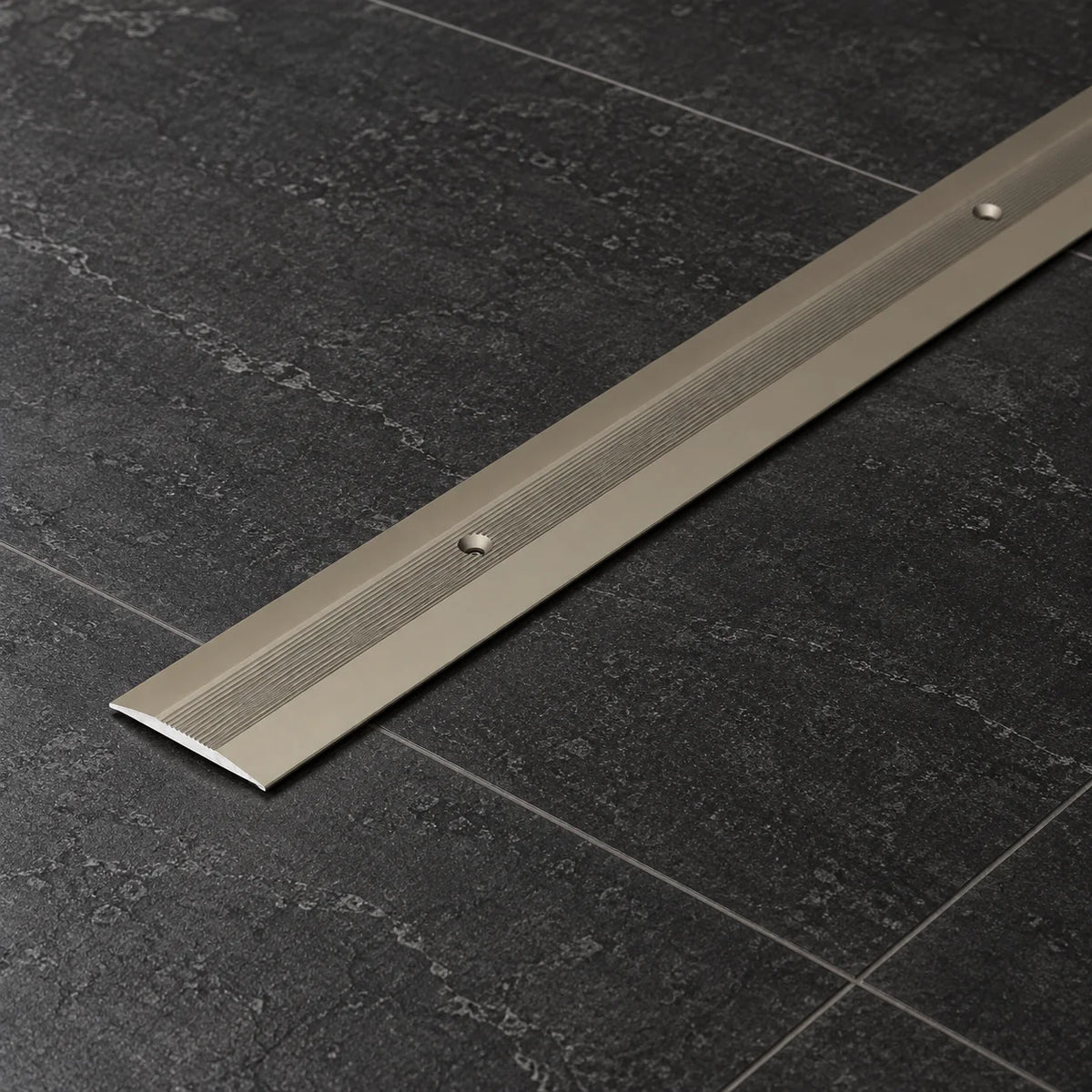38mm Aluminium Door Threshold Strip – Carpet to Laminate Bar In Champagne Color