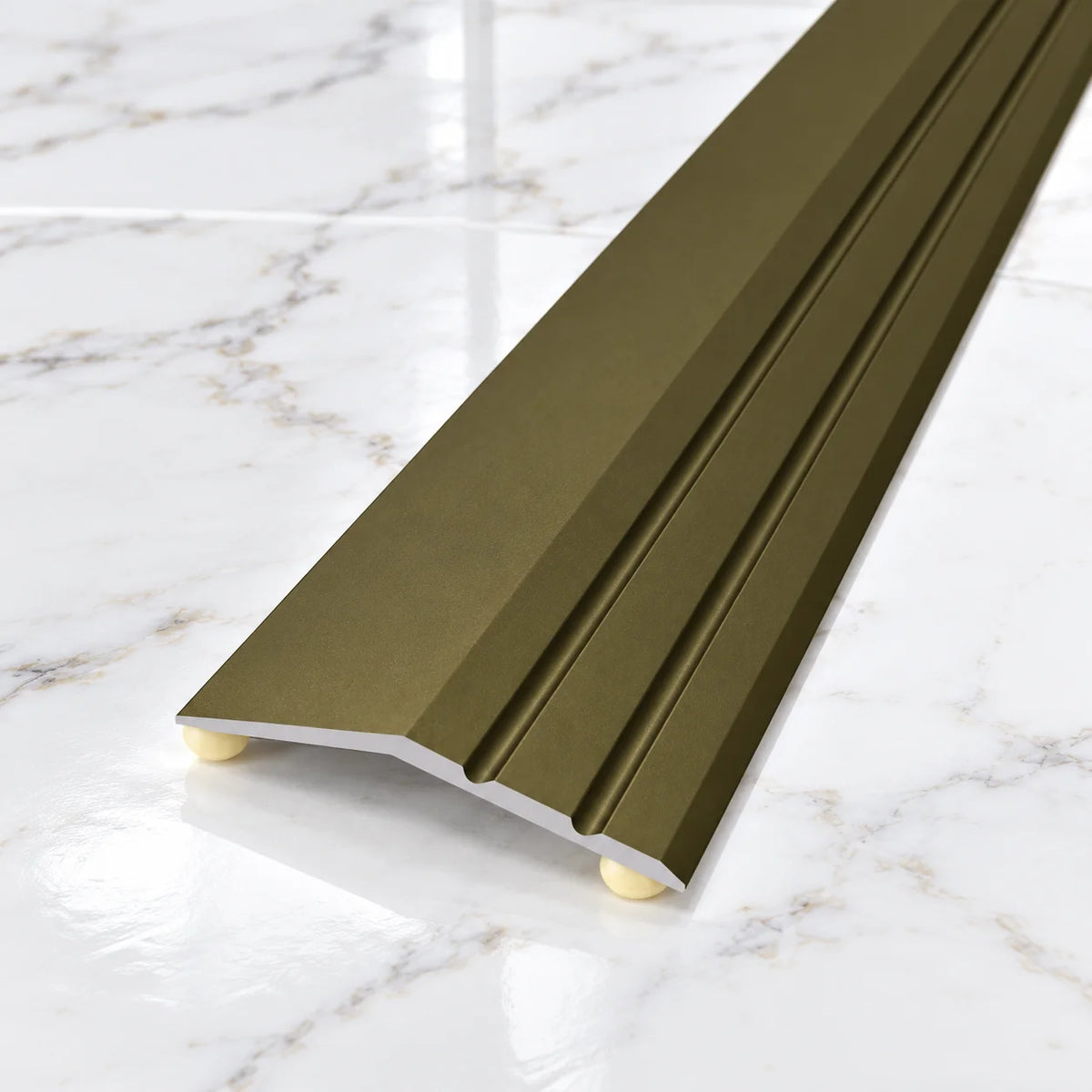 40x9mm Aluminium Ramp Door Threshold Strip – 900mm Self-Adhesive In Champagne Color