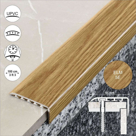 Wood Effect Stair Nosing Edge Trim ( 45 x 22mm )