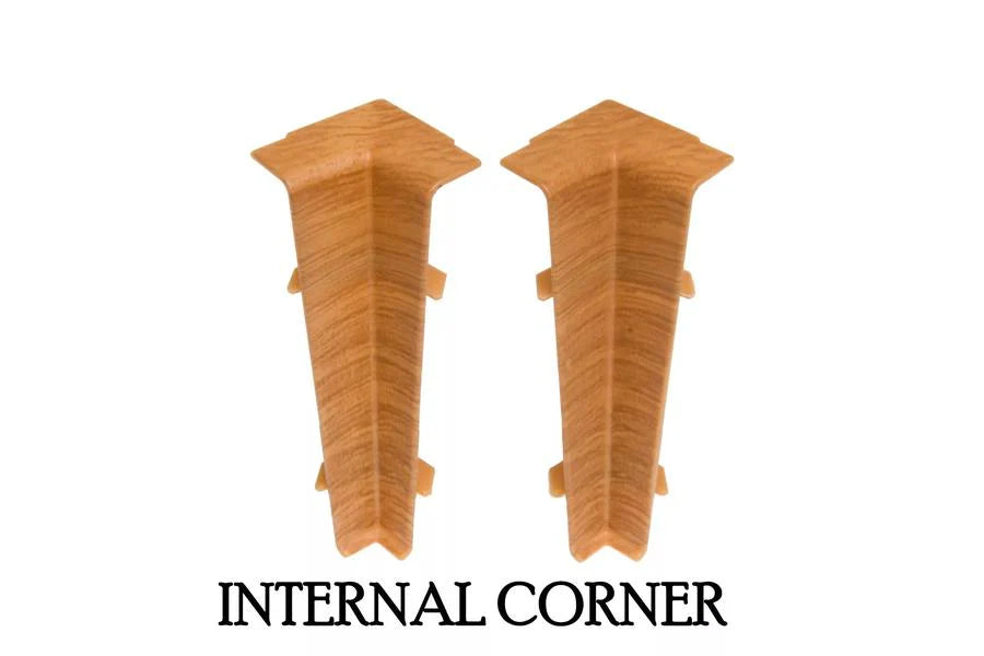 Flexible Wood Effect PVC Skirting Board Cable Cover Profile 75 MM x 2500 MM