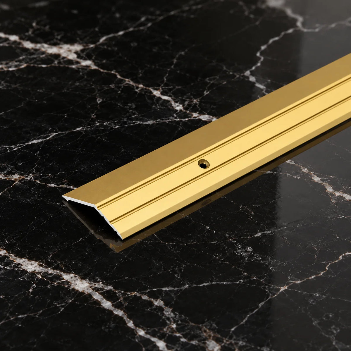 45x16mm Anodised Aluminium Floor Ramp Threshold Strip In Gold Color