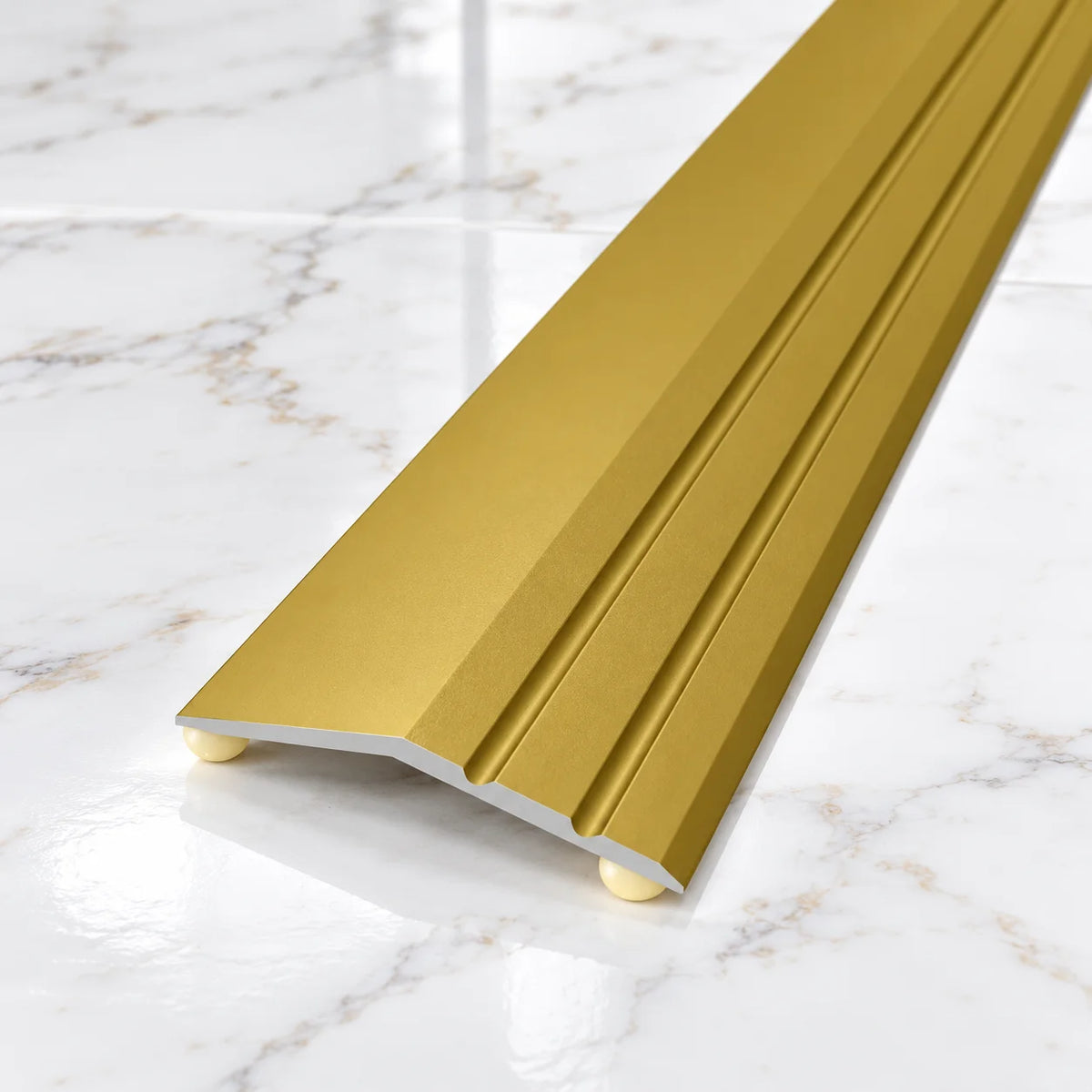 40x9mm Aluminium Ramp Door Threshold Strip – 900mm Self-Adhesive In Gold Color