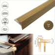 Push-In Pvc Wood Effect Stair Nosing