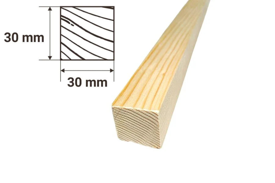 PSE Beam Pine Wood Strip Smooth Sawn Moulding Battens Planed Wooden Timber