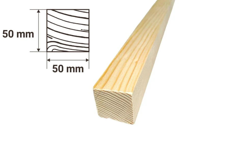PSE Beam Pine Wood Strip Smooth Sawn Moulding Battens Planed Wooden Timber