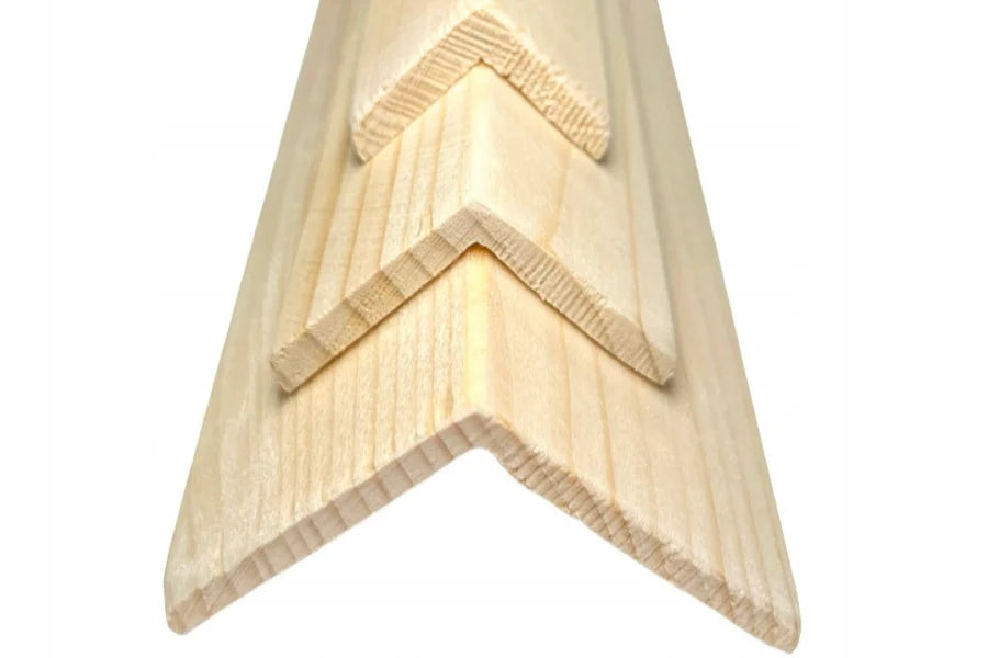 Pine Wood Internal External Edge Moulding Corner Angle Trim 90°