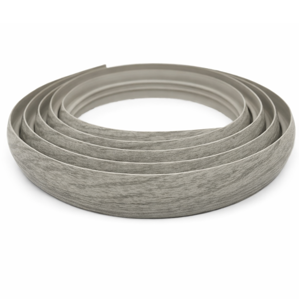 Light Grey Oak 40mm Flex Line PVC flexible flooring transition profile door threshold