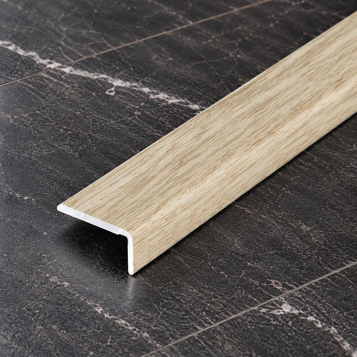 Self Adhesive Floor Trim 25MM X 10MM – Wood Effect and Anodised Aluminium 1m & 2m In Sand Oak Color