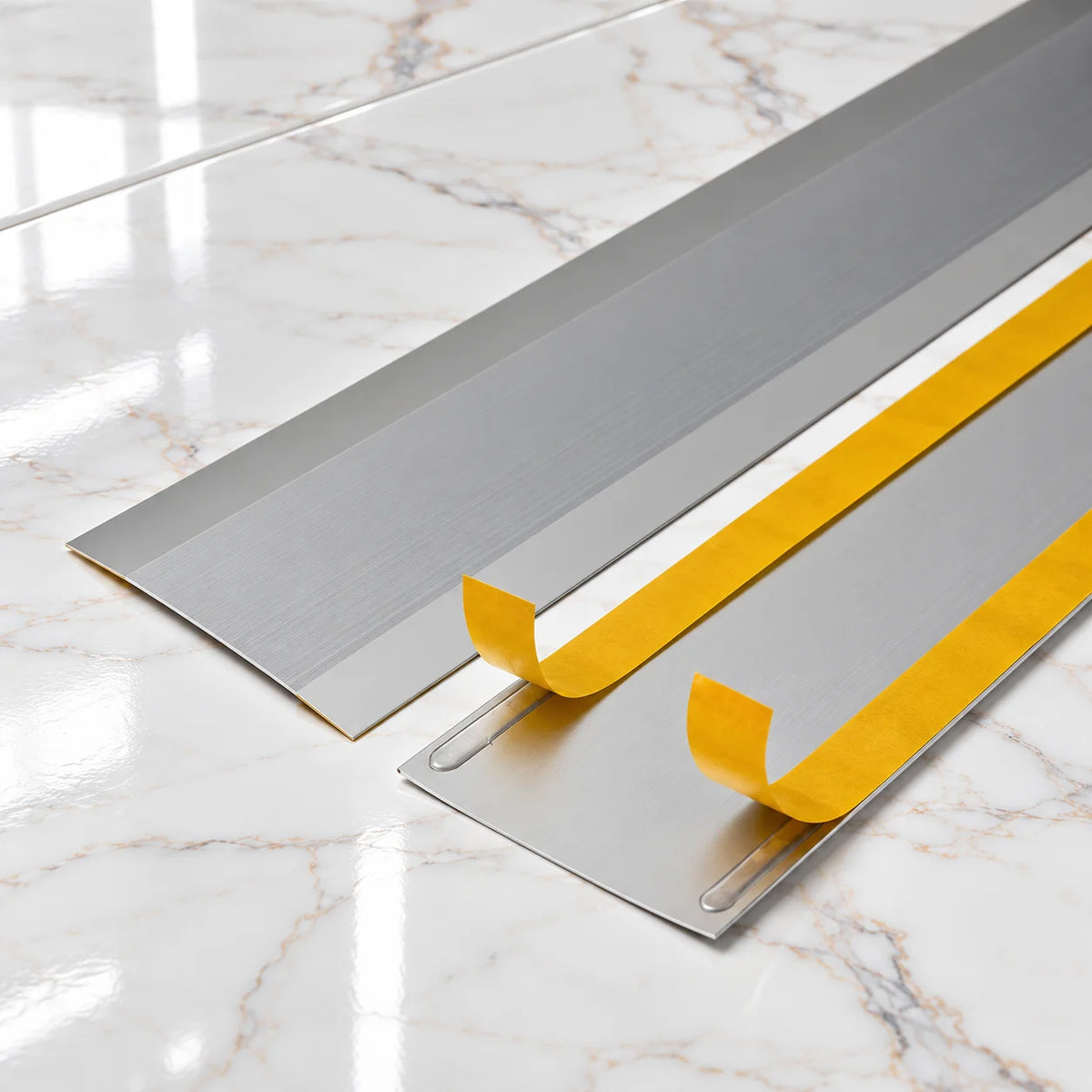 Self Adhesive Aluminium Door Threshold Strip 100mm Wide Both Sides
