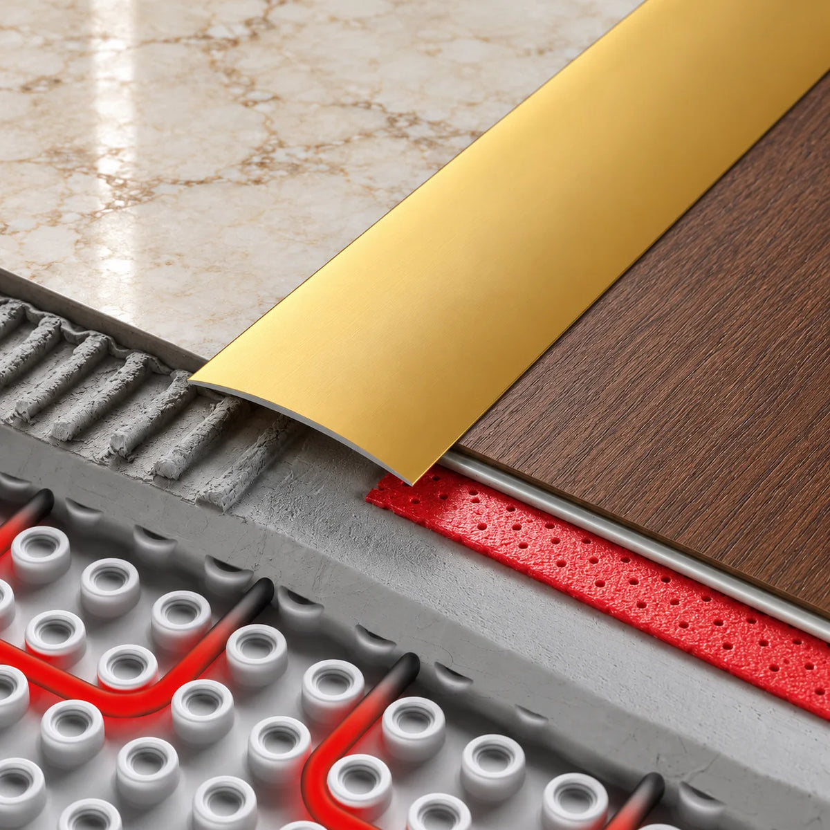 60mm Self Adhesive Aluminium Door Threshold Strip – 1m Realuse Image