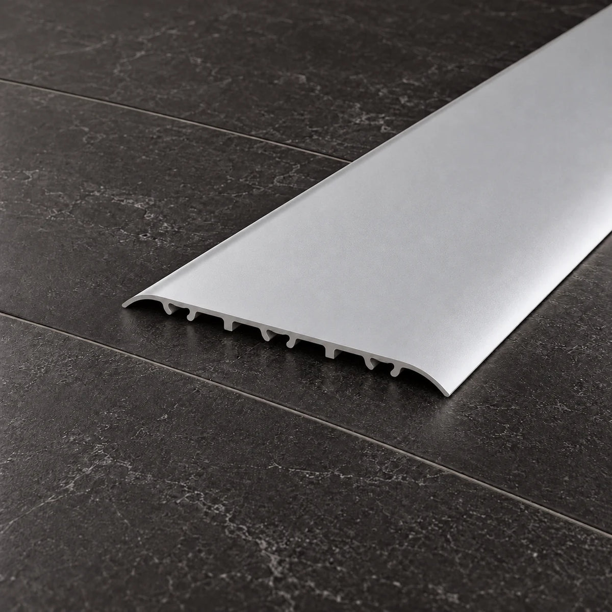 80mm Aluminium Door Threshold Strip – 930mm Concealed Dowel Fix In Silver Color