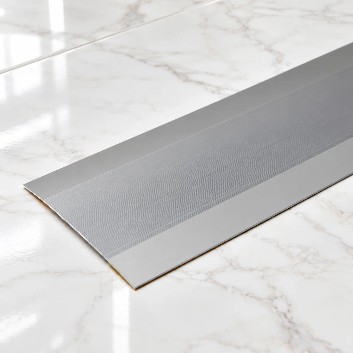 Self Adhesive Aluminium Door Threshold Strip 100mm Wide In Silver Color