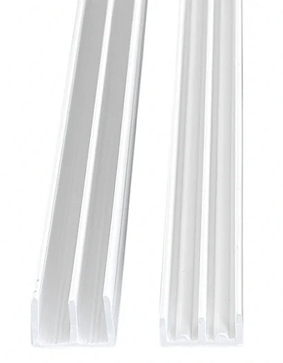 Vivarium Top & Bottom Double Channel Glass Runners Track