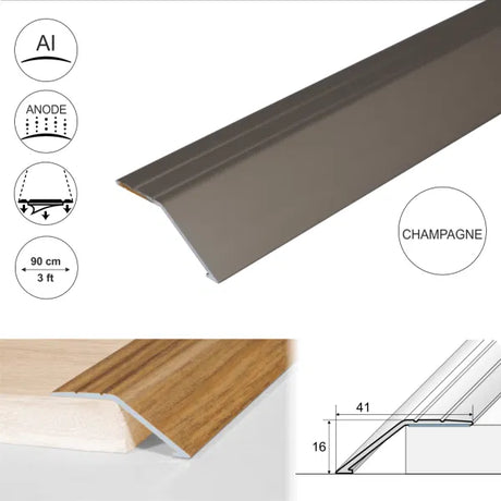 Aluminium Self Adhesive Door Threshold Ramp Profile