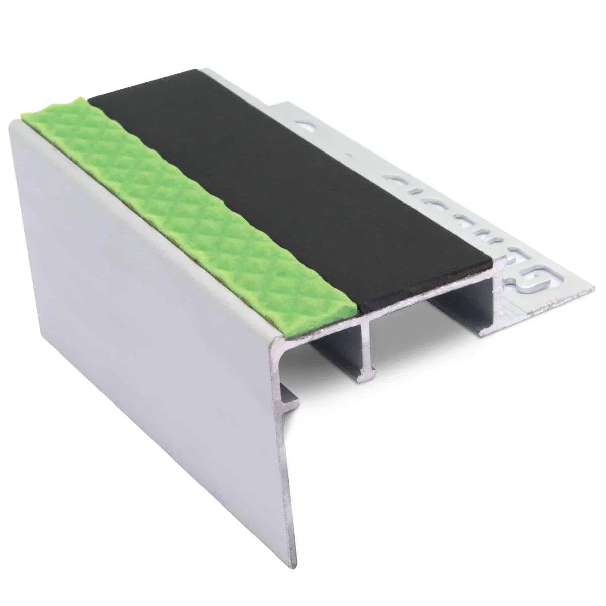 Black ATC Heavy Duty 10mm Tredsafe Non Slip Slimline Stair Nosing