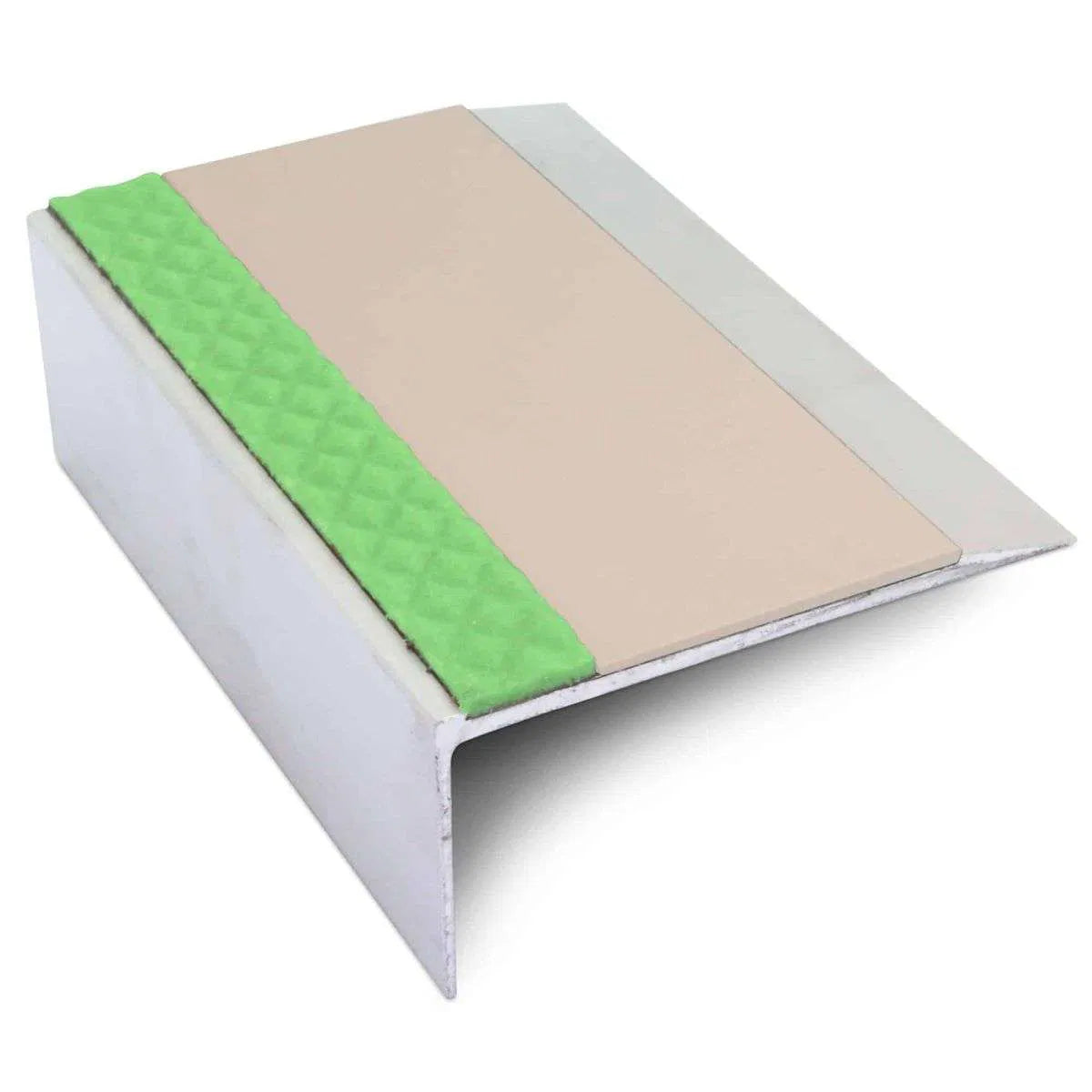 Aluminium Non Slip Stair Nosing Edge Trim With Pvc