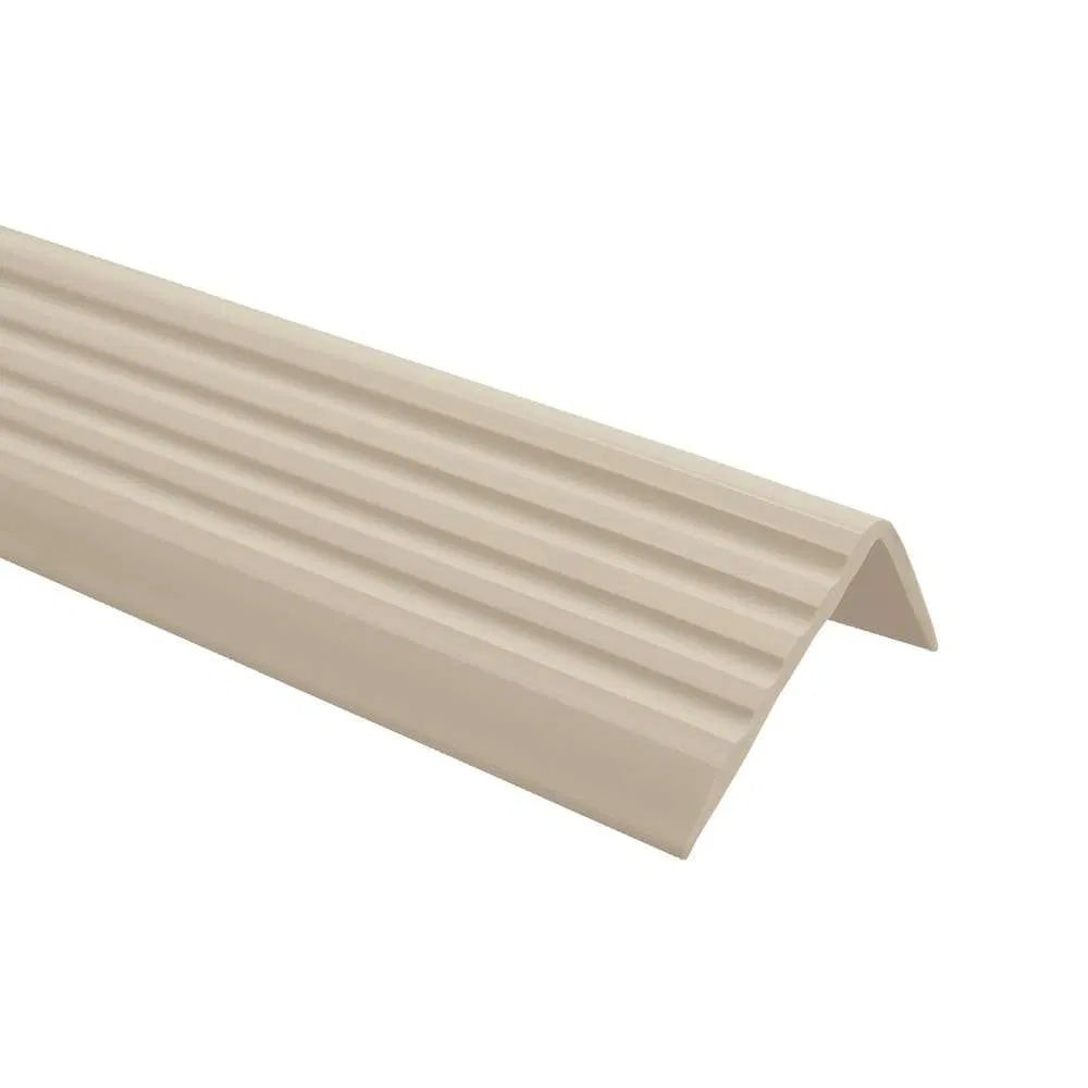 Beige PVC Non Slip 735-ND Flexible Anti-Slip Self-Adhesive Stair Nosing