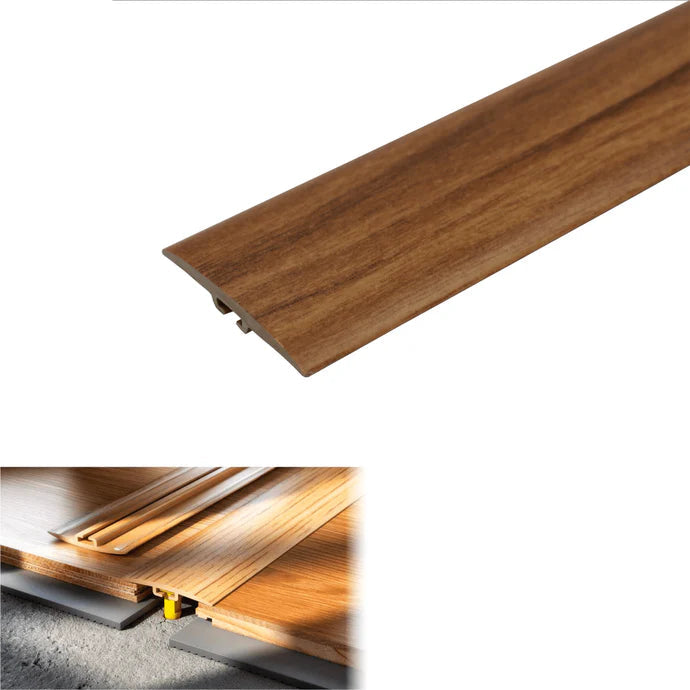 D-P0100 36mm Pvc Wood Effect Door Threshold Flat Profile