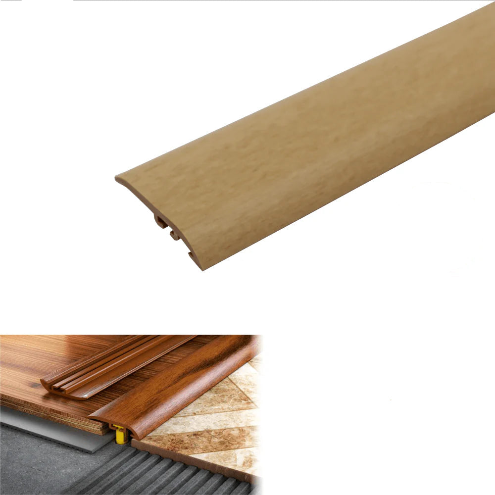 D-Z0100 32mm Pvc Wood Effect Door Threshold Ramp Profile