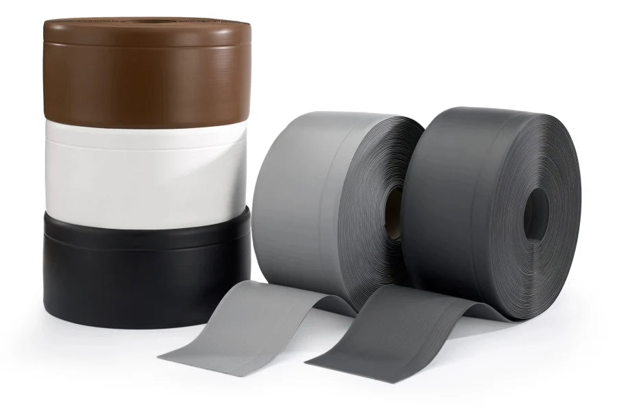 Flexible PVC Skirting Board 100×25mm – 10m Soft Floor & Wall Edge Trim Roll