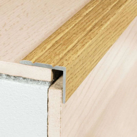 Aluminium Wood Effect Stair Nosing