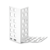 10 x 23x23 PVC universal render corner bead 2.5m for external wall corner protection