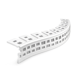PVC flexible arch render corner bead 25x25mm 3m length for smooth curved plaster finishes