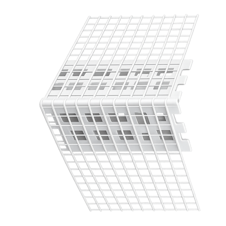 70x70 PVC mesh corner bead for rendering and plaster reinforcement on external corners