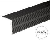 A34 35 x 35mm Anodised Aluminium Self Adhesive Non Slip Ribbed Treads Stair Nosing Edge Trim
