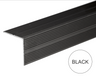 A34 35 x 35mm Anodised Aluminium Self Adhesive Non Slip Ribbed Treads Stair Nosing Edge Trim