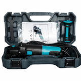 1200W variable speed angle grinder packed in protective storage box for 125mm blades