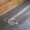 Transerent 18mm PVC plinth seal strip used to prevent water ingress under kitchen units