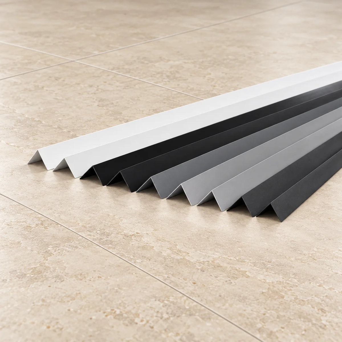 1m Self Adhesive PVC Corner Trim – 90° Plastic Angle Edge Protector All Colors