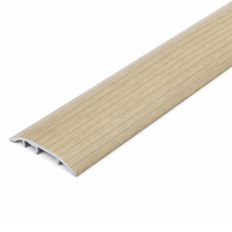 Golden Elm 37mm aluminium 4-in-1 wood-effect door threshold S16K profile
