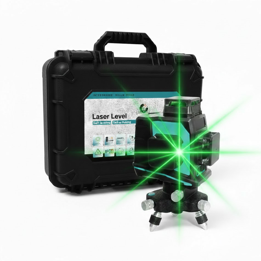 5 line beams 360° green beam laser level for precise alignment