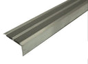 SA11 40 x 20mm Non Slip Rubber Aluminium Stair Nosing Edge Trim With Insert External Use