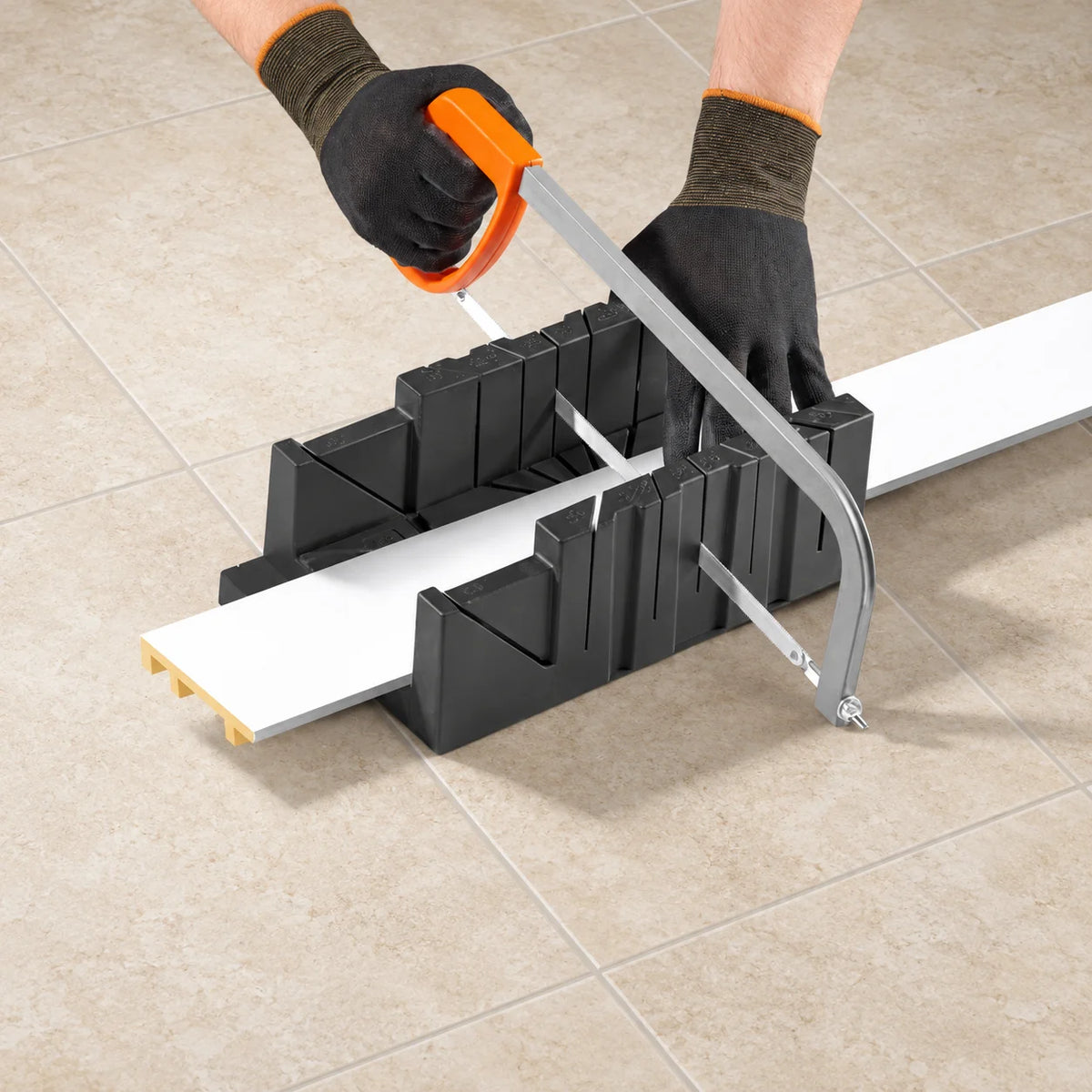 80x15mm PVC Skirting Board – 2.2m Installation Detail