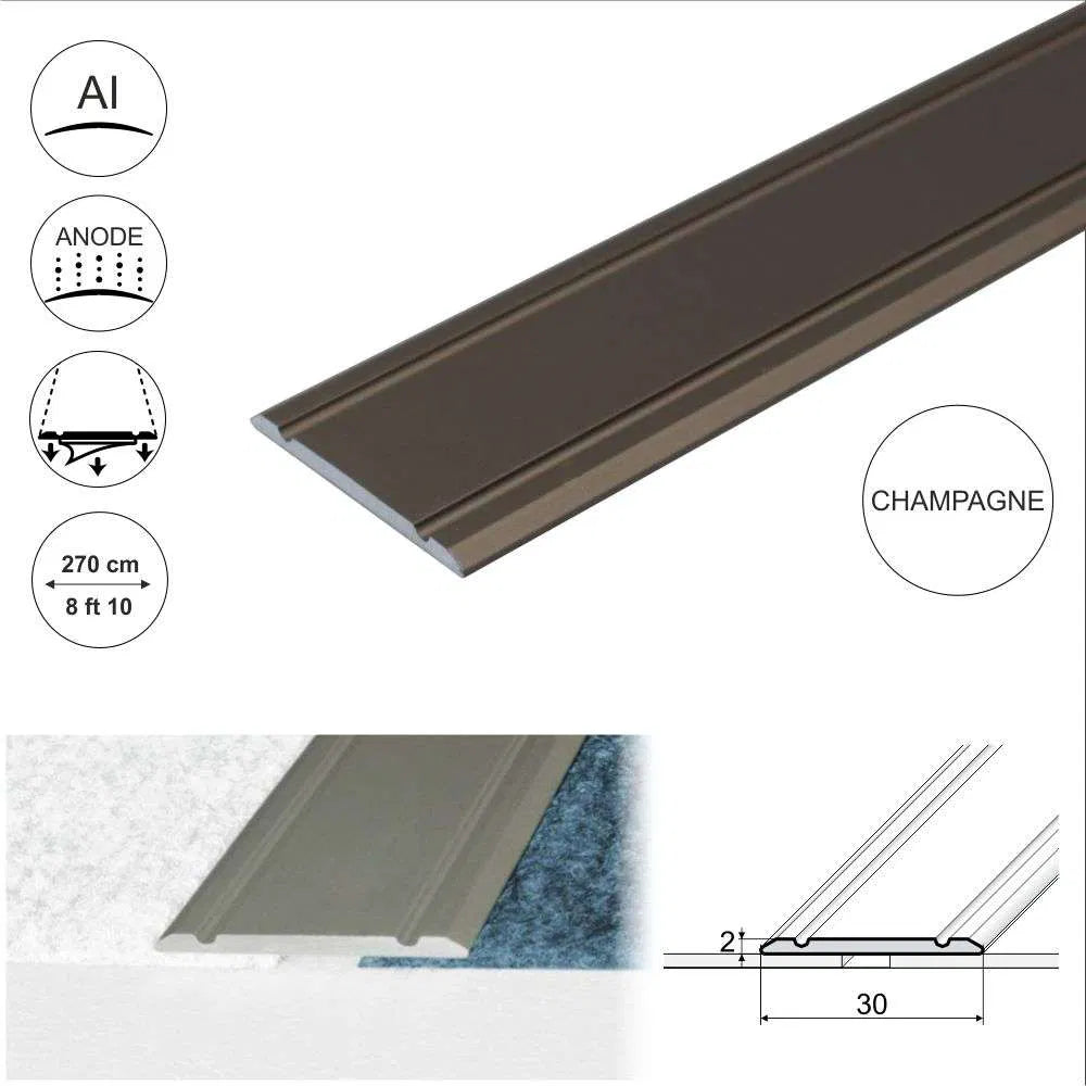 Champagne A02 30mm Door Threshold Strip