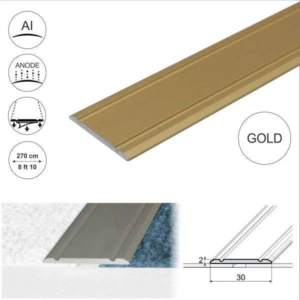 Gold A02 30mm Door Threshold Strip